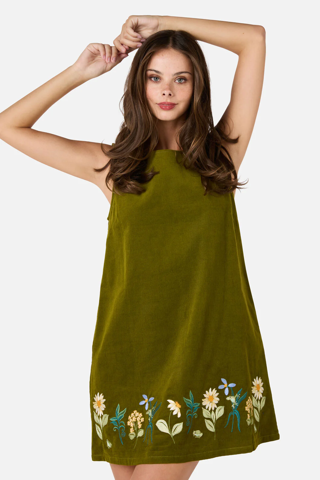 Tree Frog Embroidered Dress - Image 2