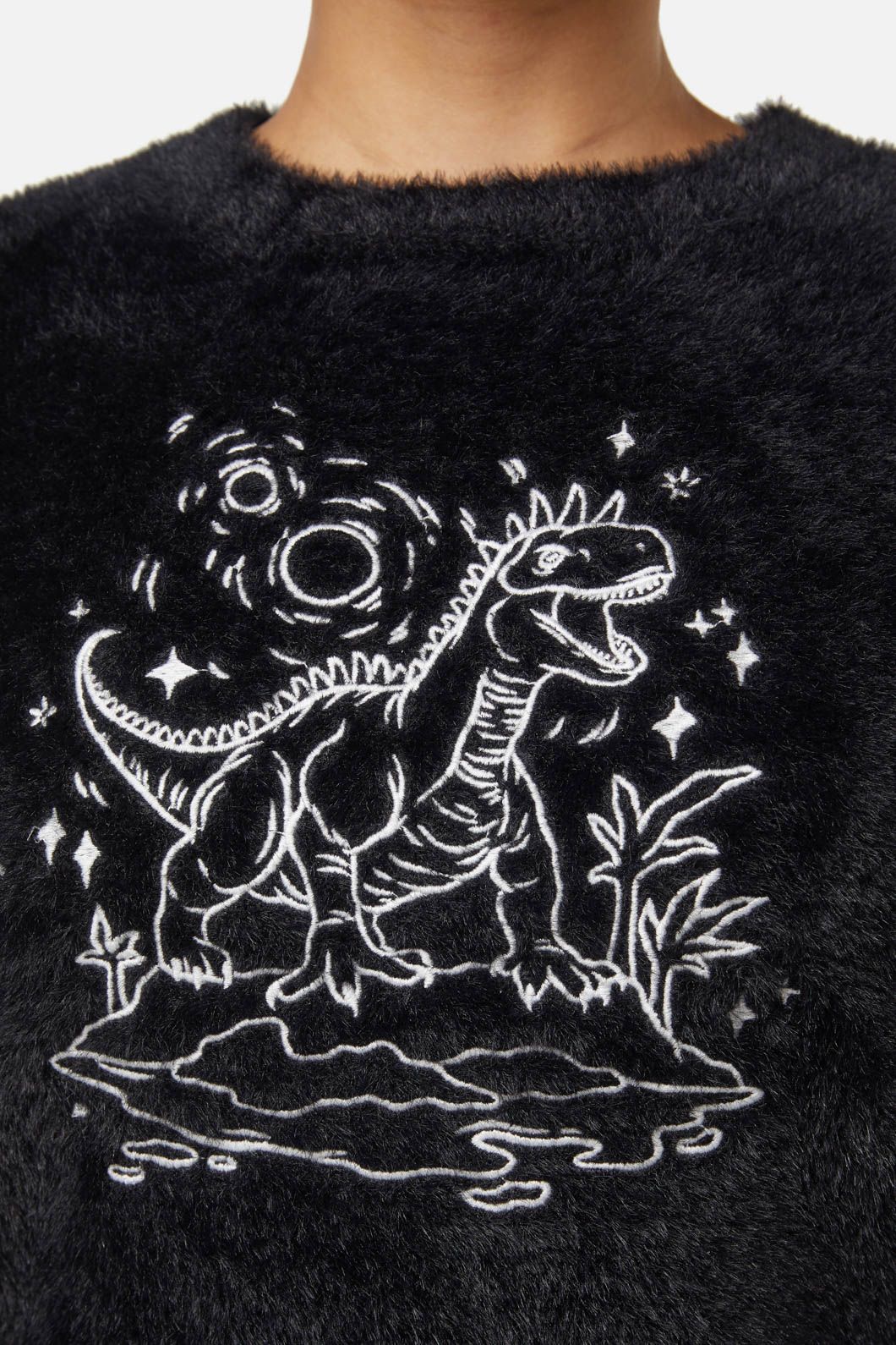 Triassic Embroidery Fluffy Knit - Image 5
