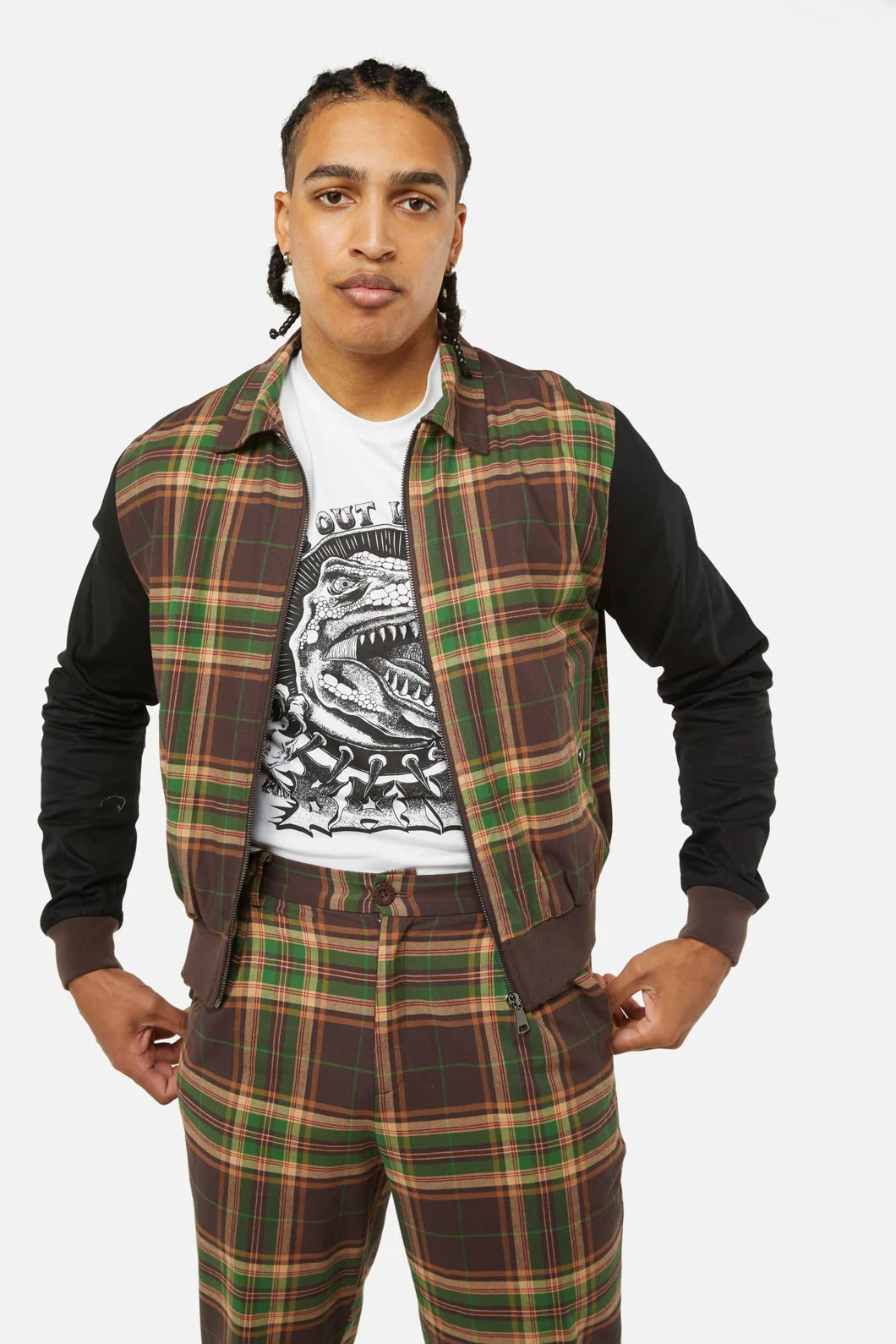 Triassic Tartan Contrast Jacket - Image 5