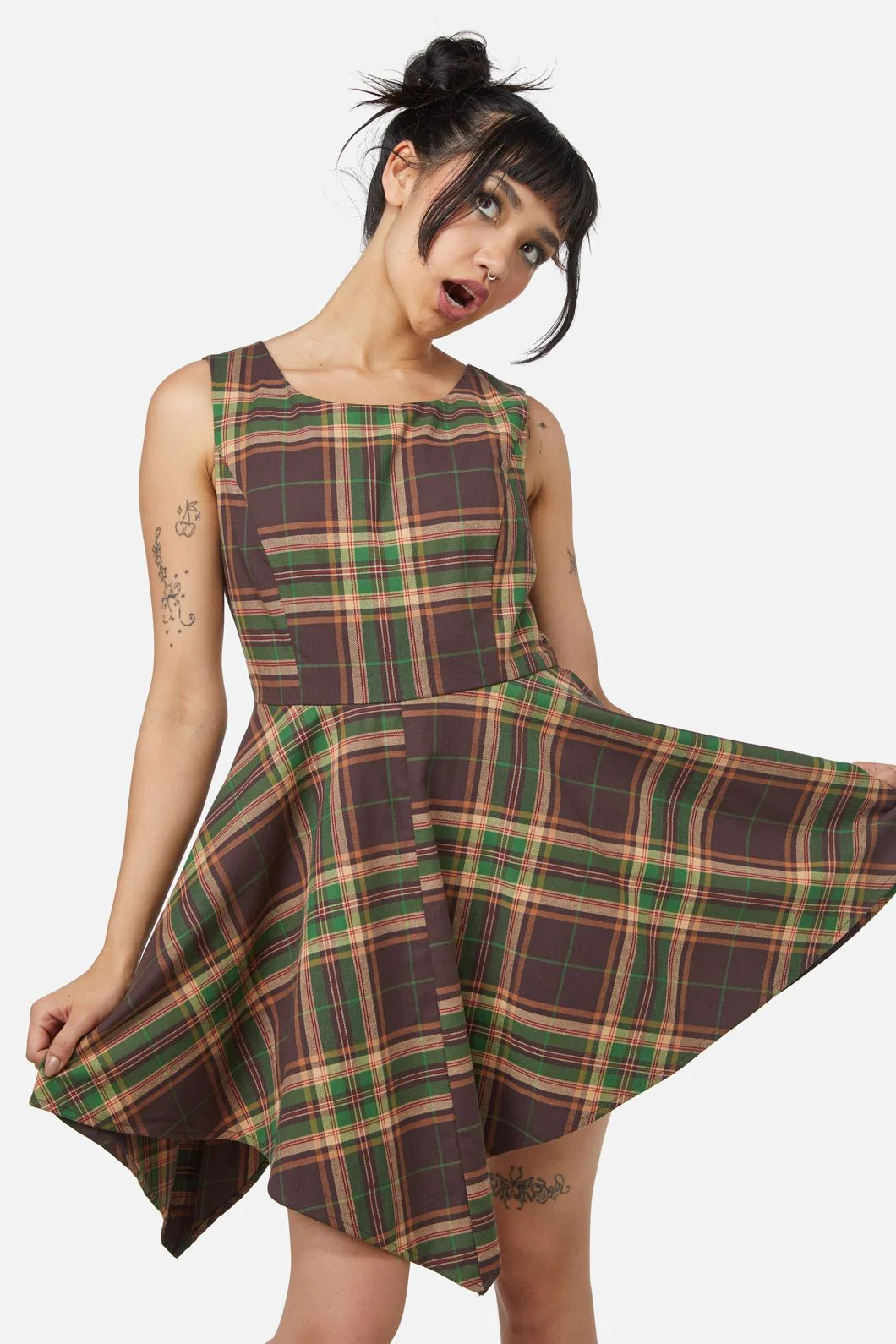 Triassic Tartan Handkerchief Pinny - Image 2