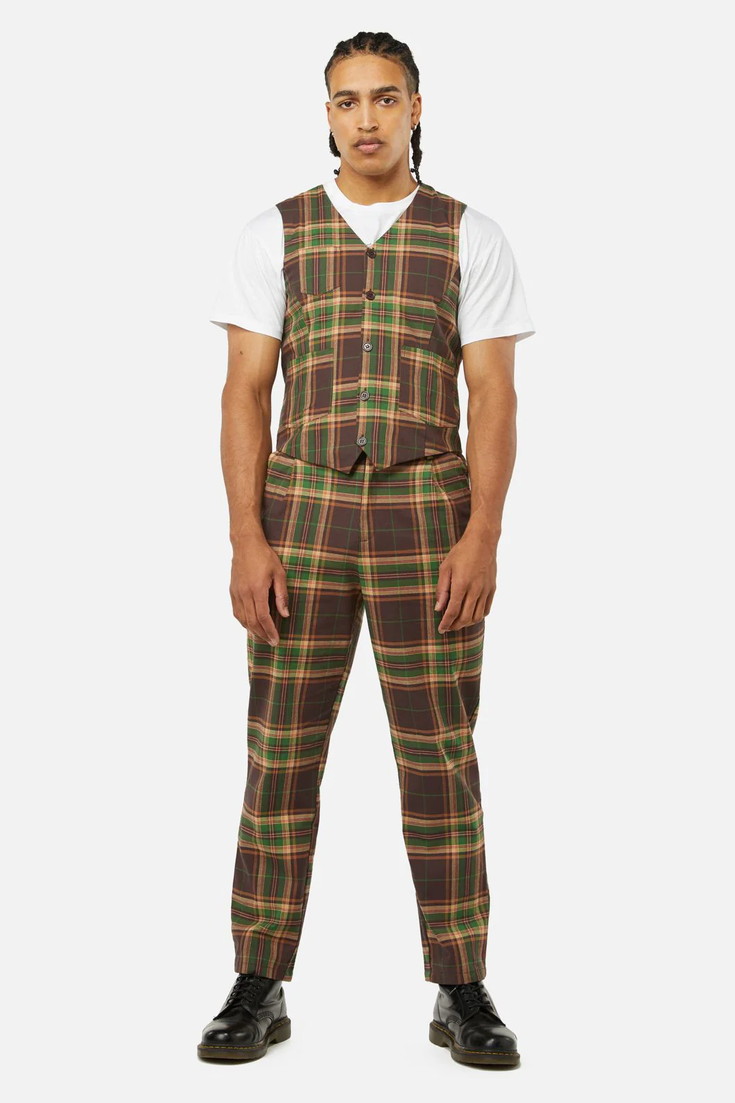 Triassic Tartan Pocket Vest - Image 2