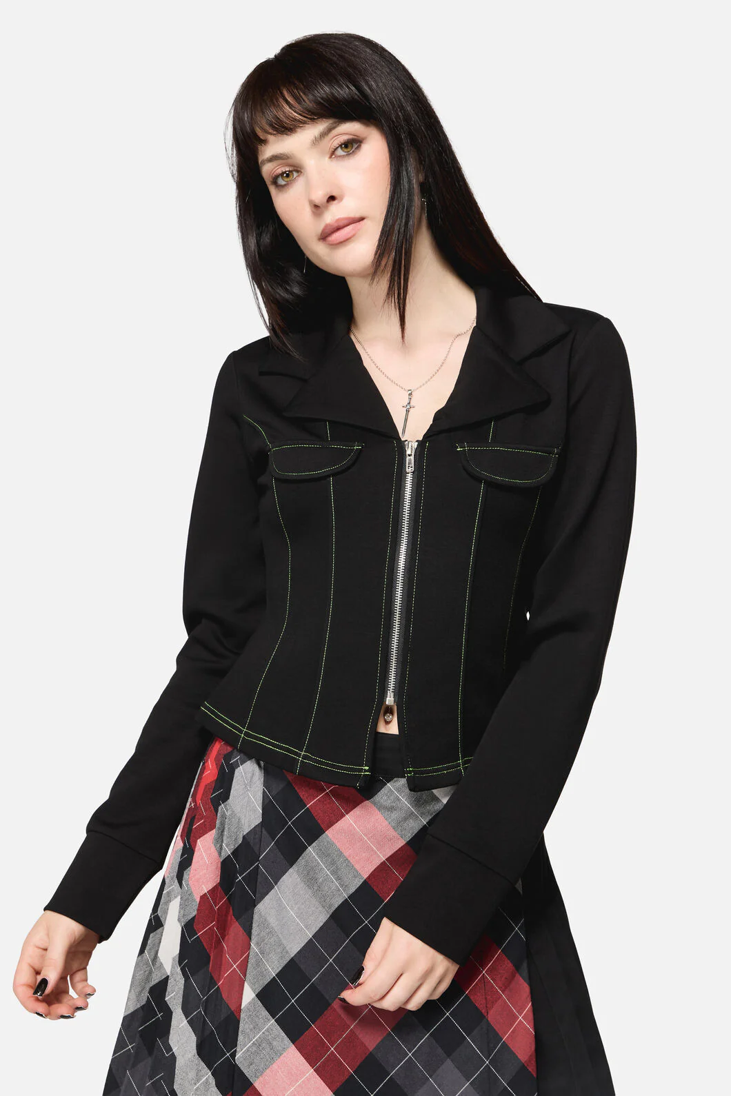 Trickster Goth LS Top