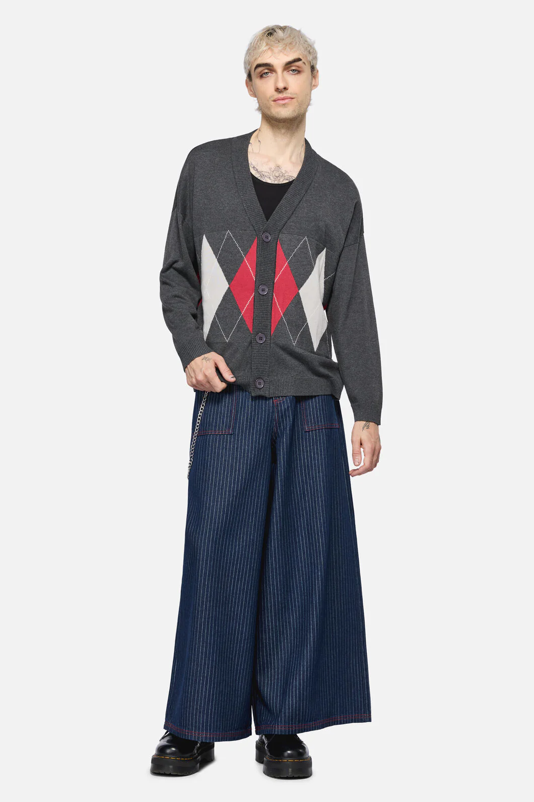 Tricksters Argyle Cardi - Image 5