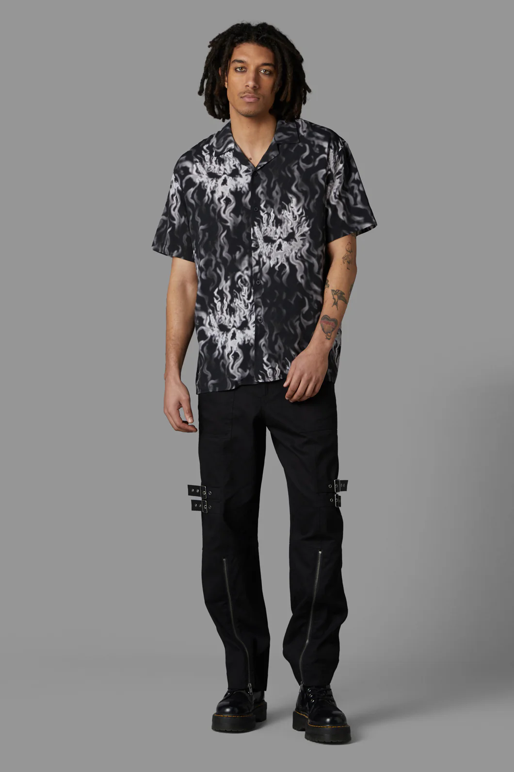 Up In Flames Short Sleeve Shirt - Image 2
