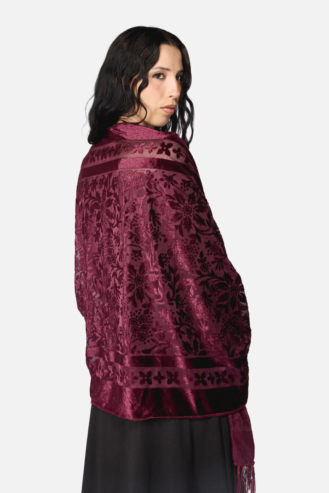 Velvet Burnout Scarf - Image 3