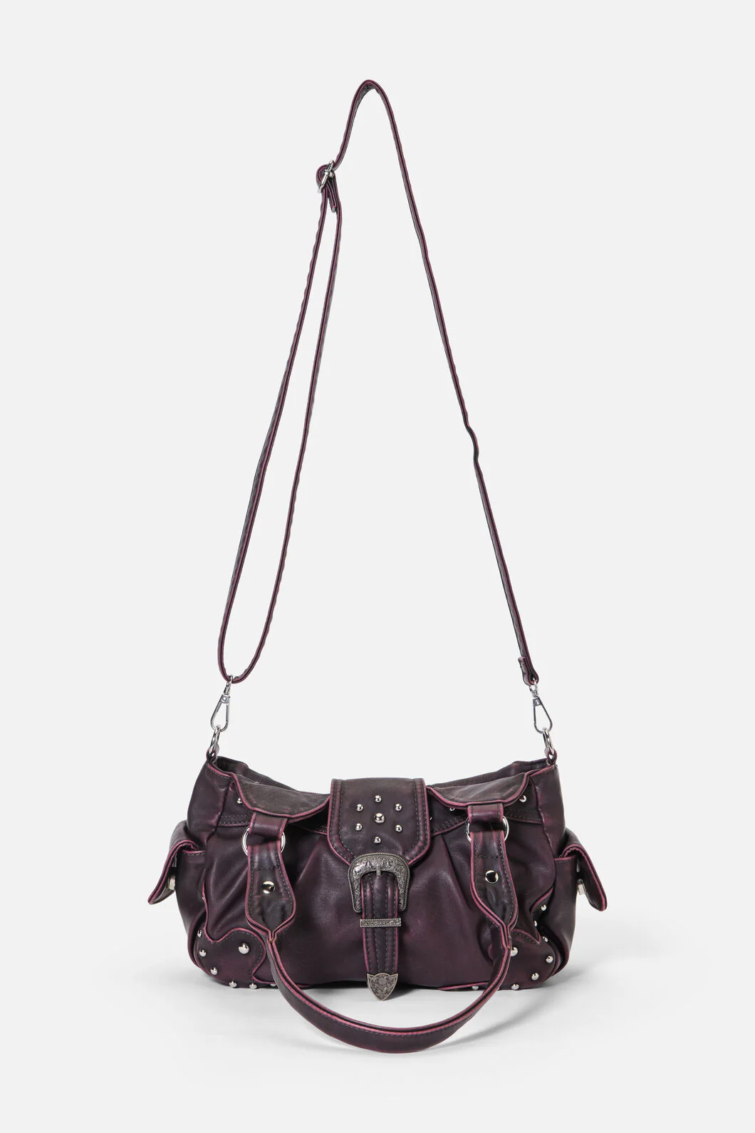 Vintage Buckle & Stud Bag - Image 7