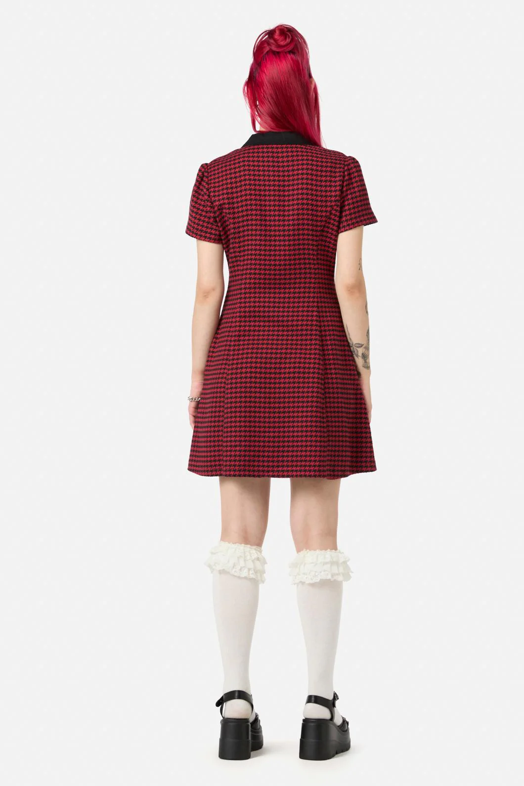 Virtue Houndstooth Dress - Image 4