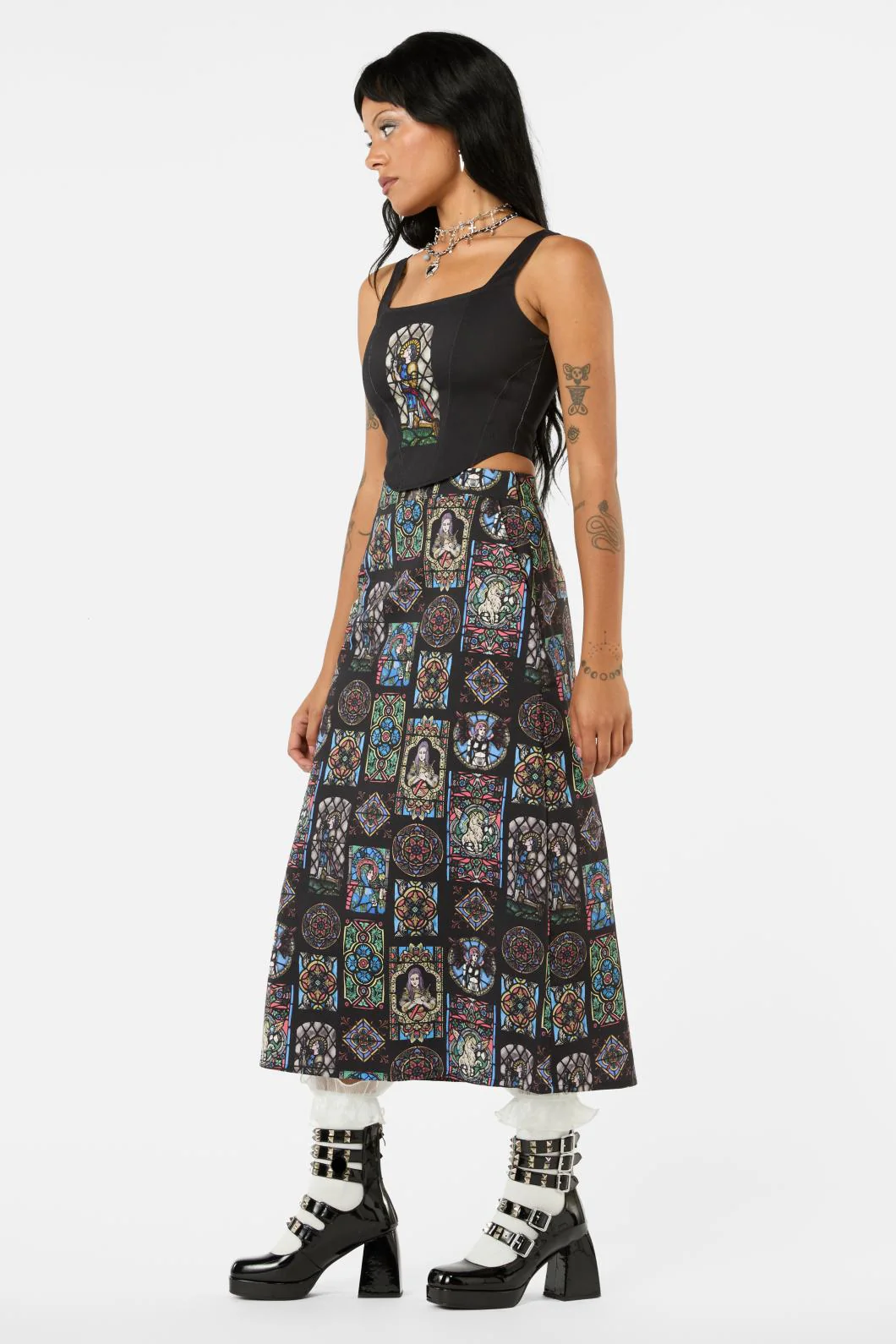 Vitrail Printed Skirt - Image 4