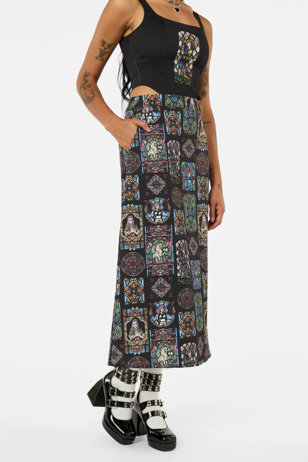 Vitrail Printed Skirt - Image 6