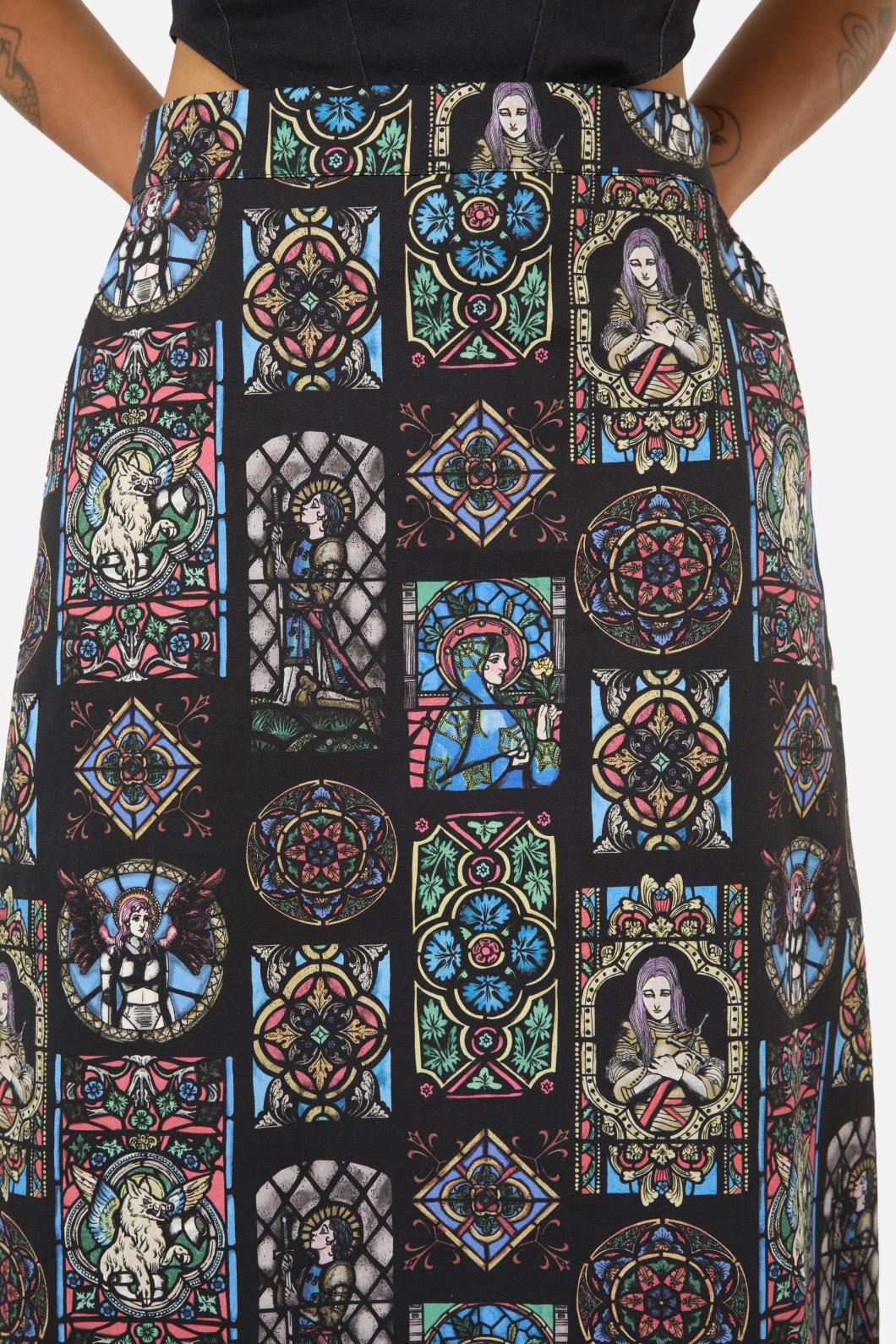 Vitrail Printed Skirt - Image 7