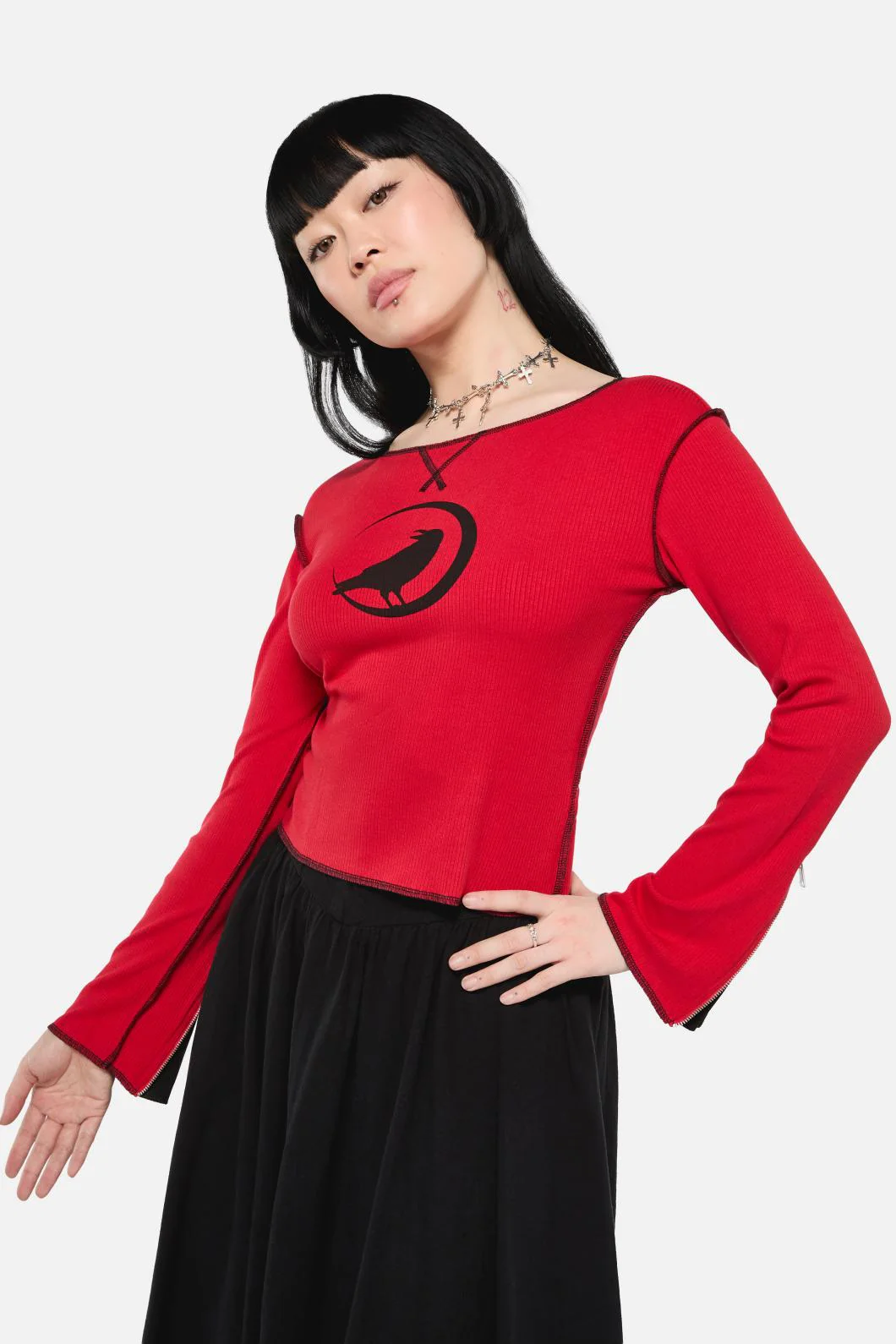 Wahn Ribbed Jersey Top