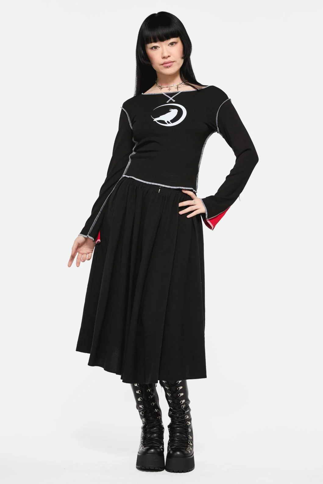 Wahn Ribbed Jersey Top - Image 8