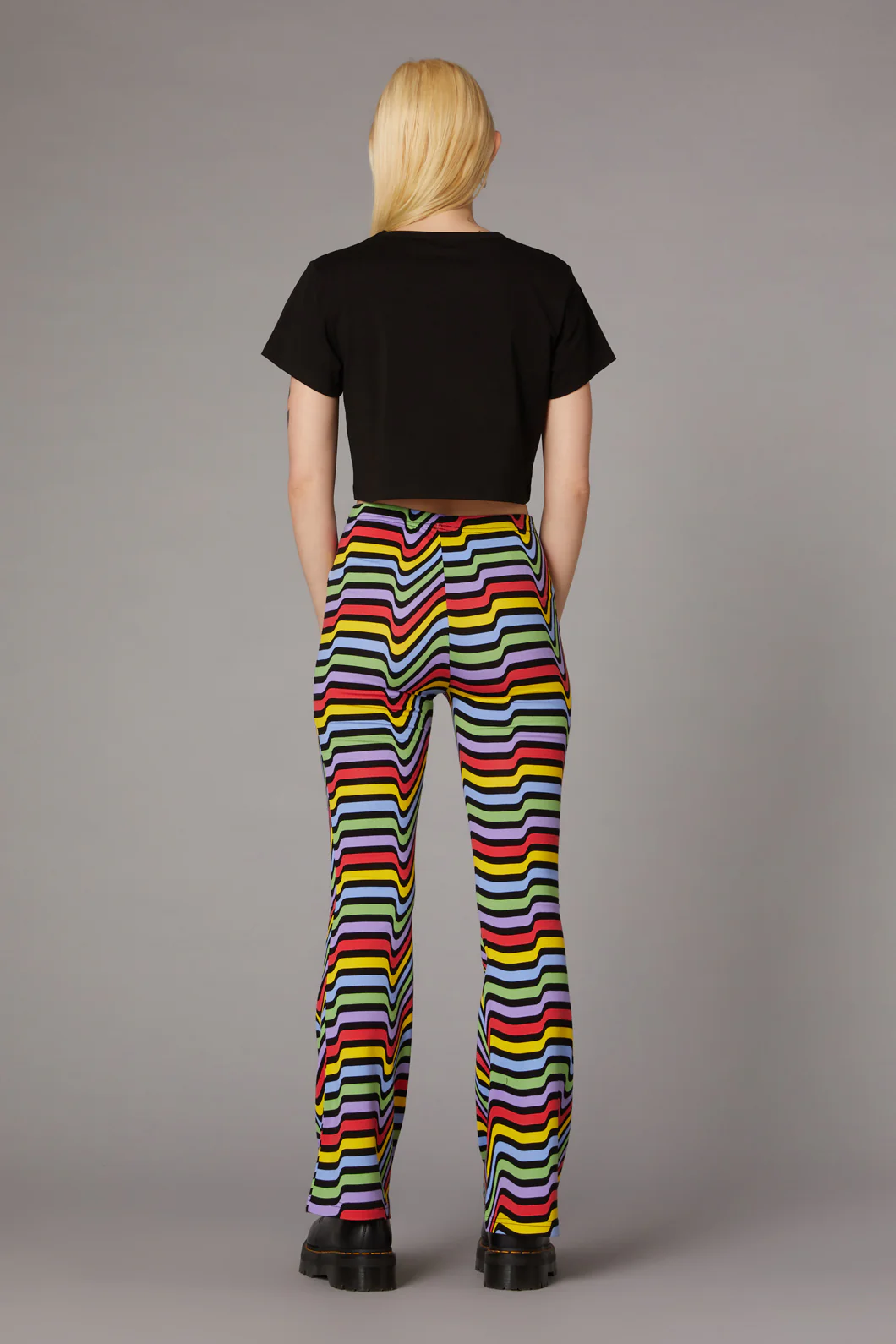 Warped Logo Print Tee - Image 4