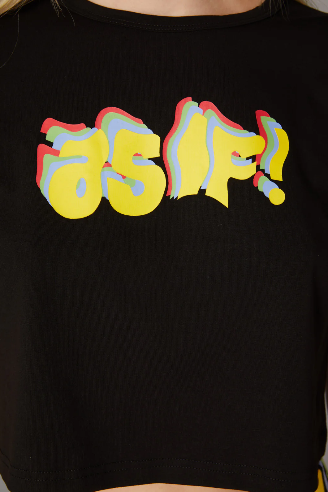 Warped Logo Print Tee - Image 7