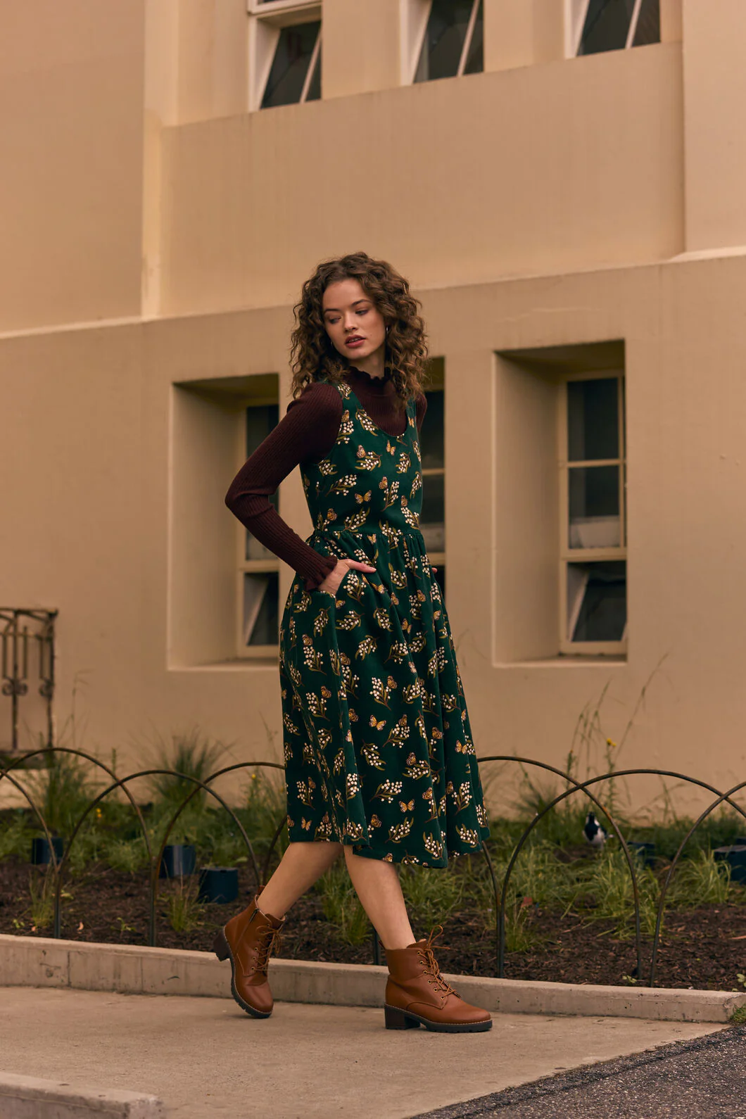 Wattle & Butterfly Midi Dress - Image 2