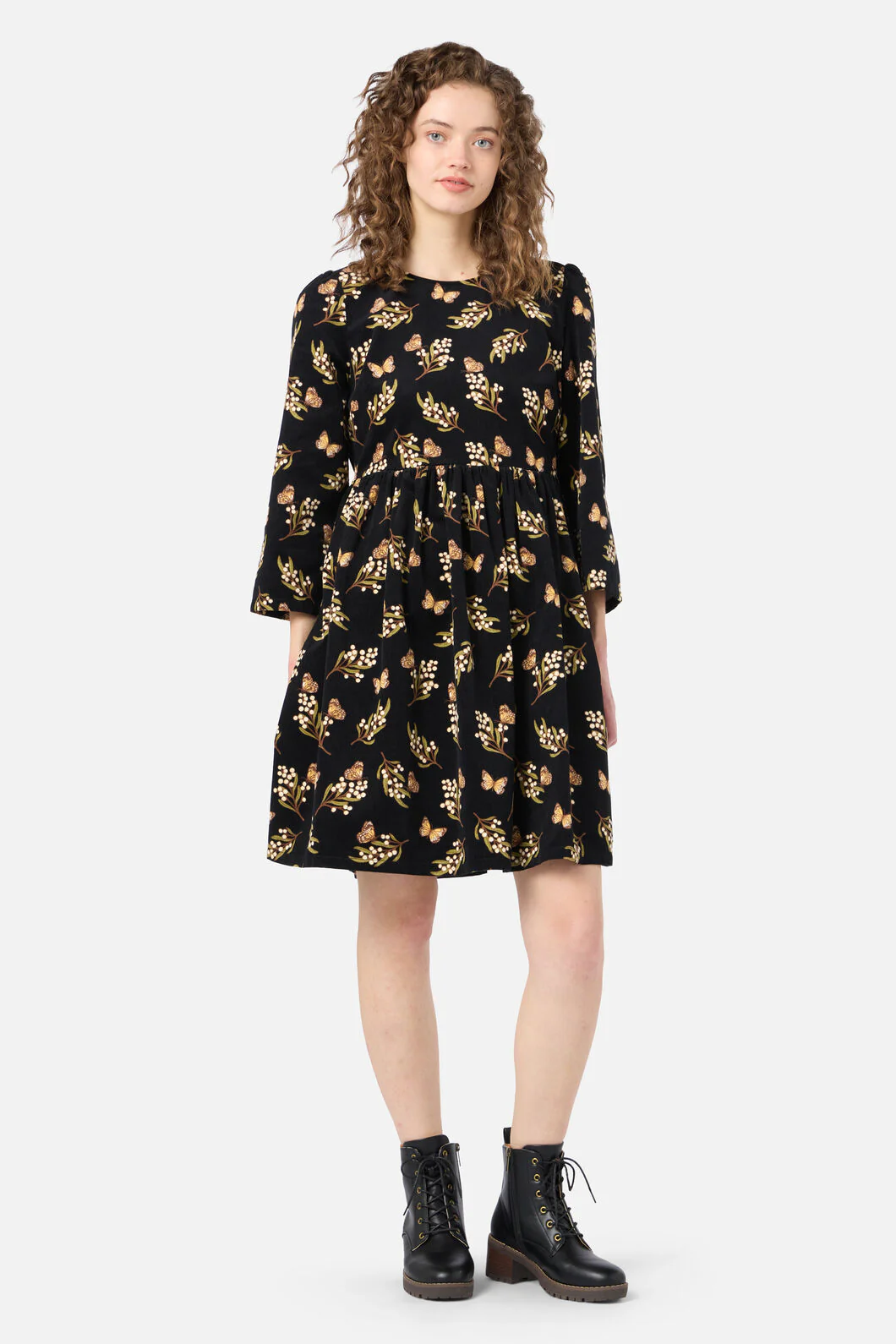 Wattle & Butterfly Smock Dress
