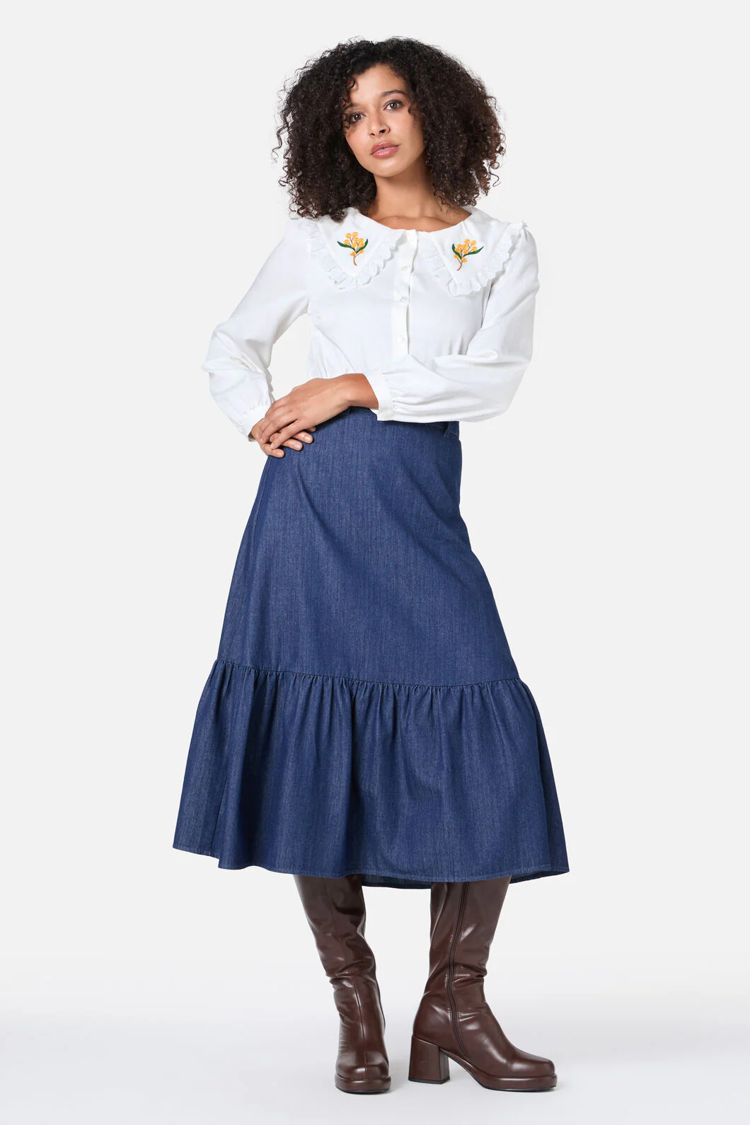 Wattle Embroidered Blouse - Image 3