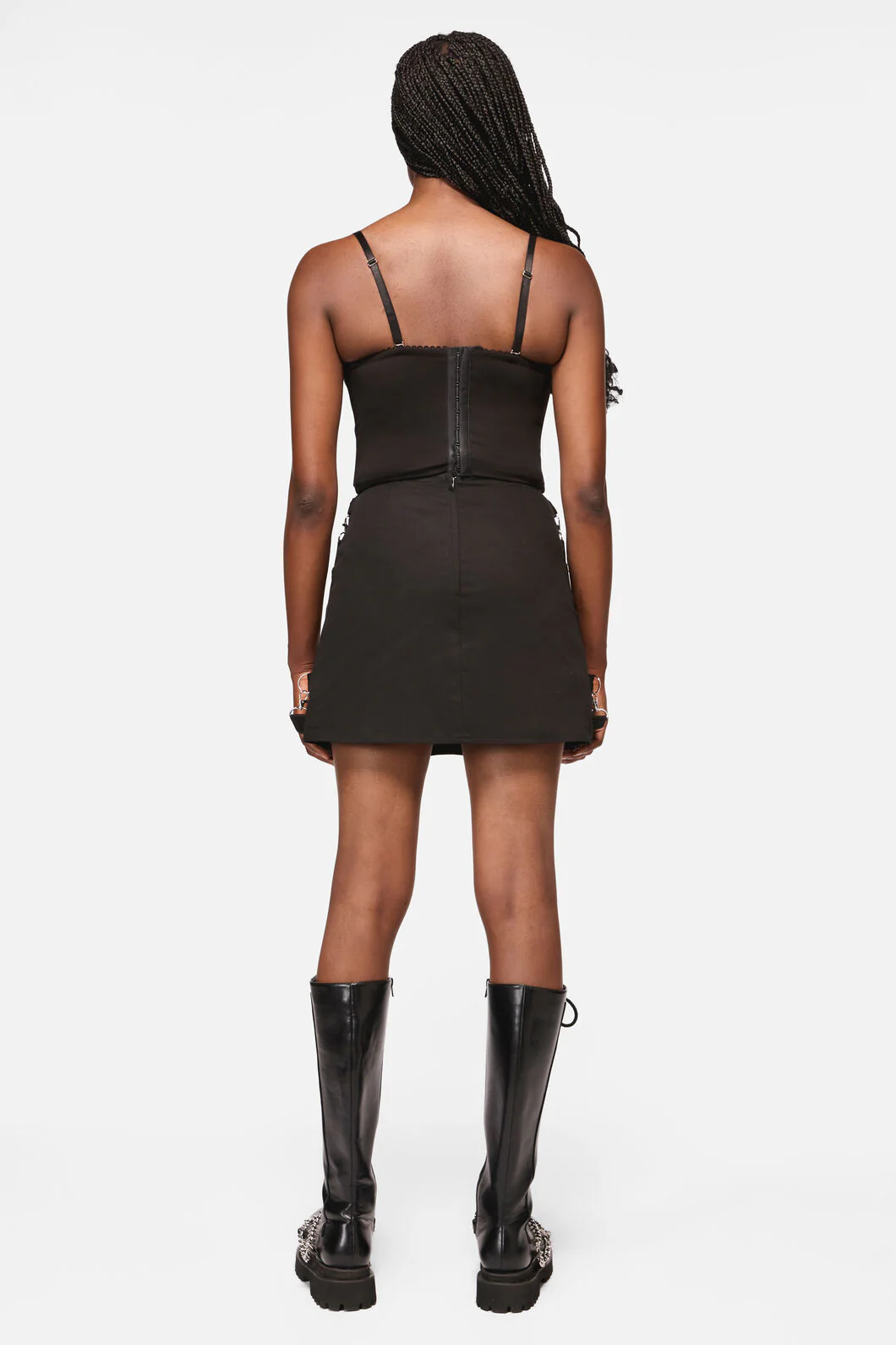 Web Lace Zipper Skort - Image 4