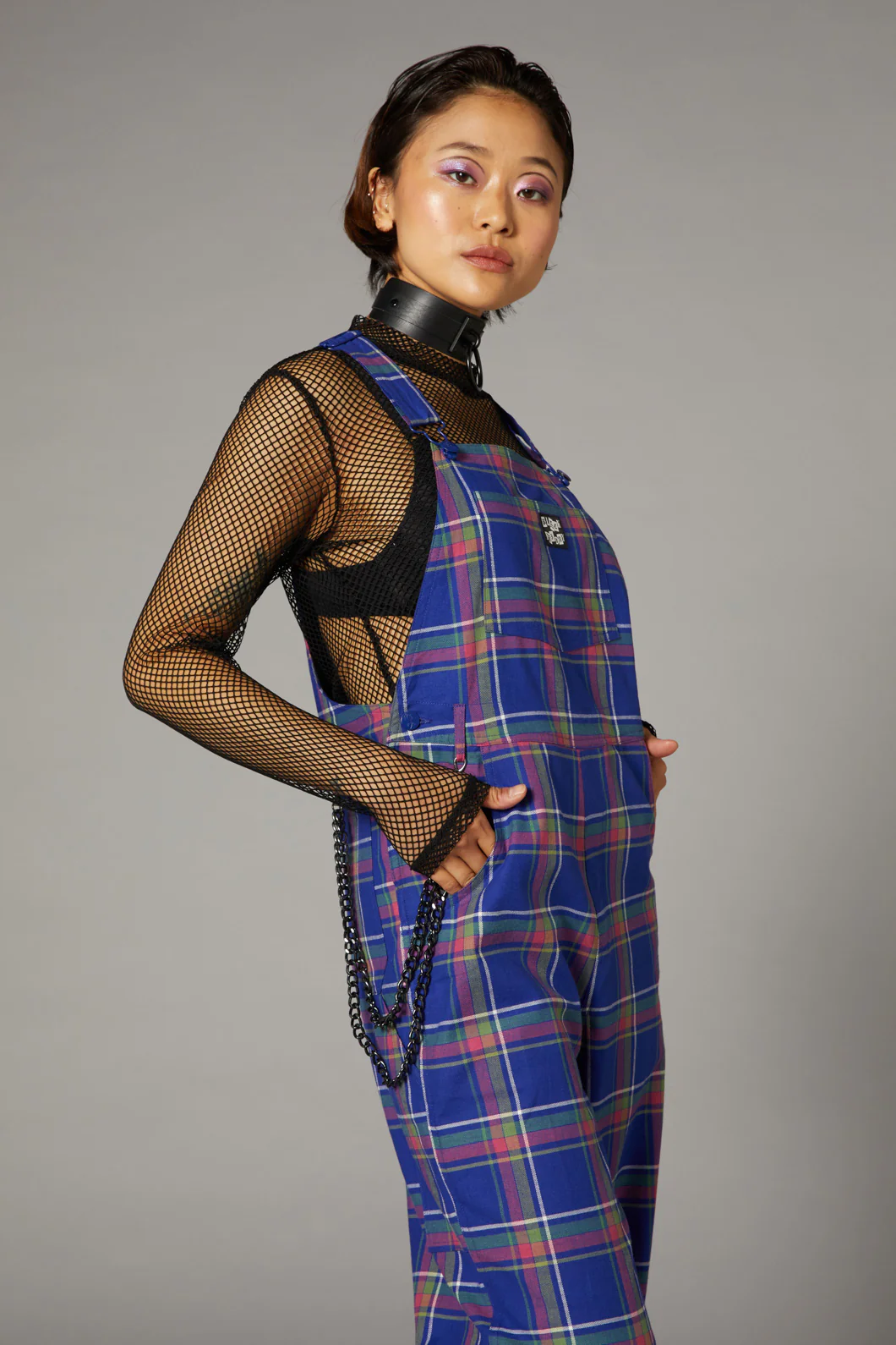 Werewolf Tartan Goth Overalls