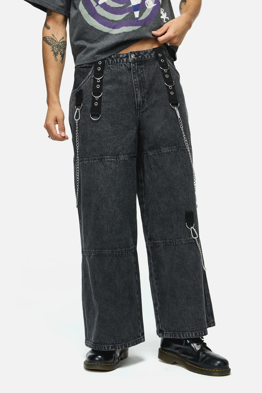 Whirl Denim Wide Leg Cargo - Image 2