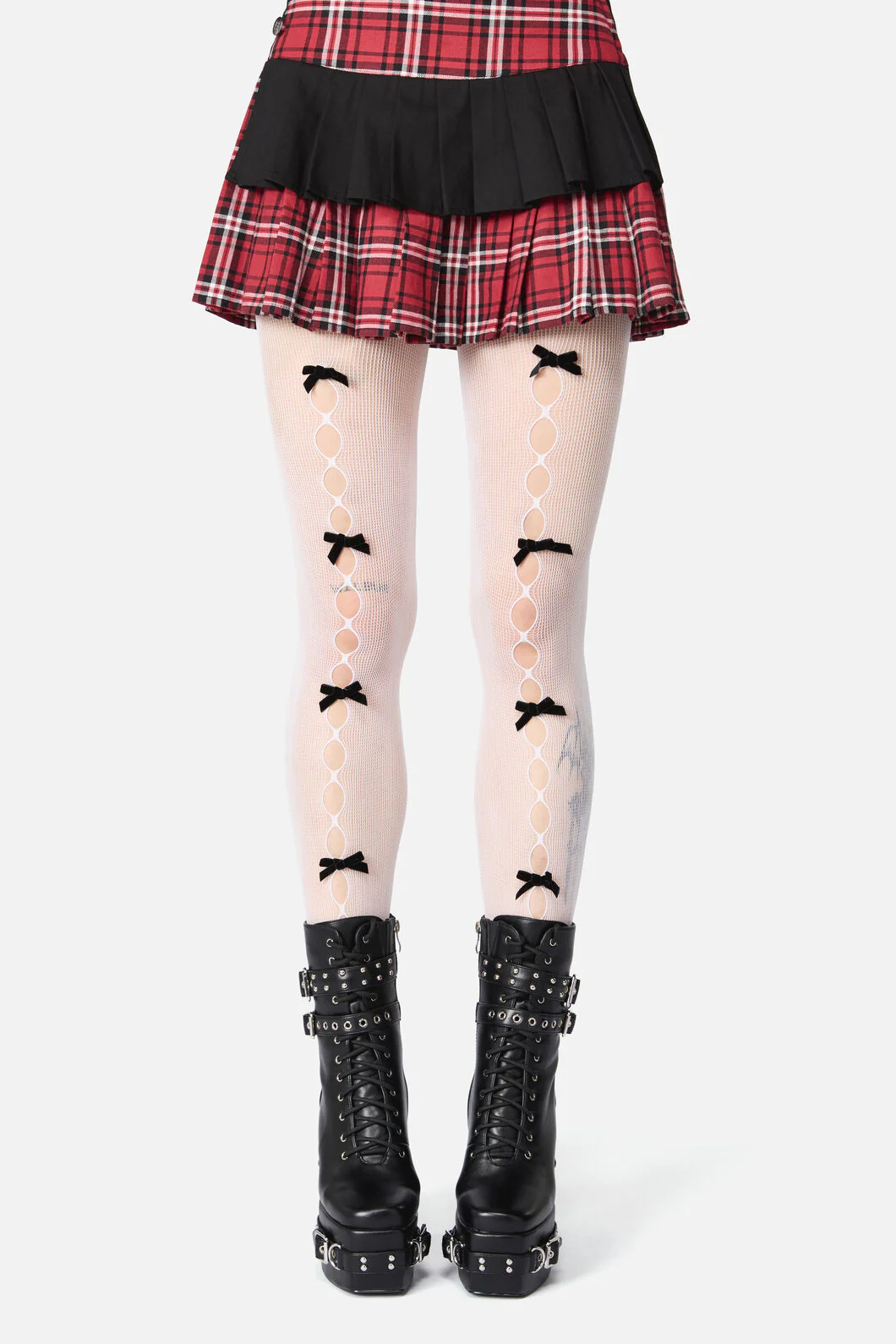 White Sweet Bow Tights - Image 3