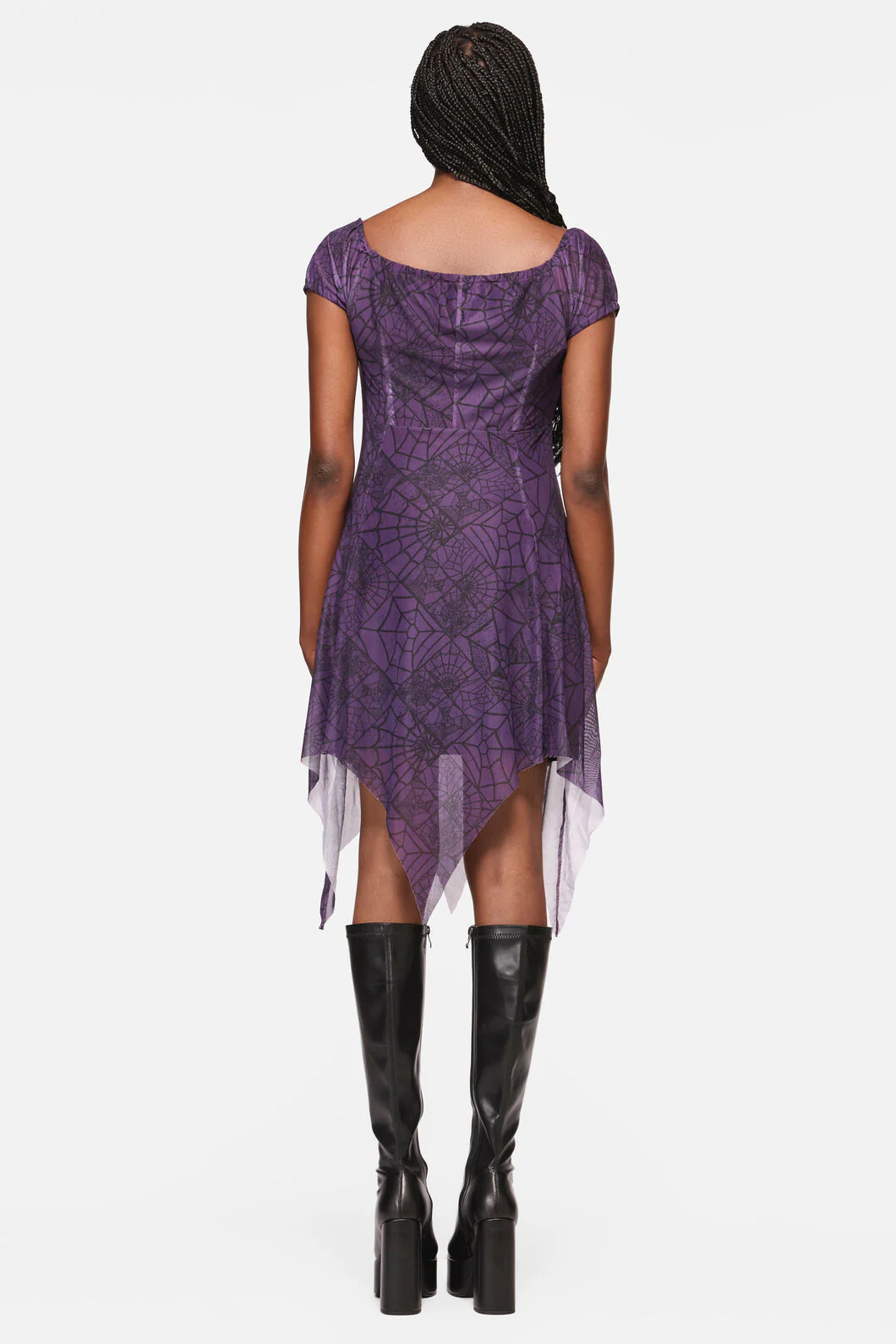 Window Web Gothic Dress - Image 4