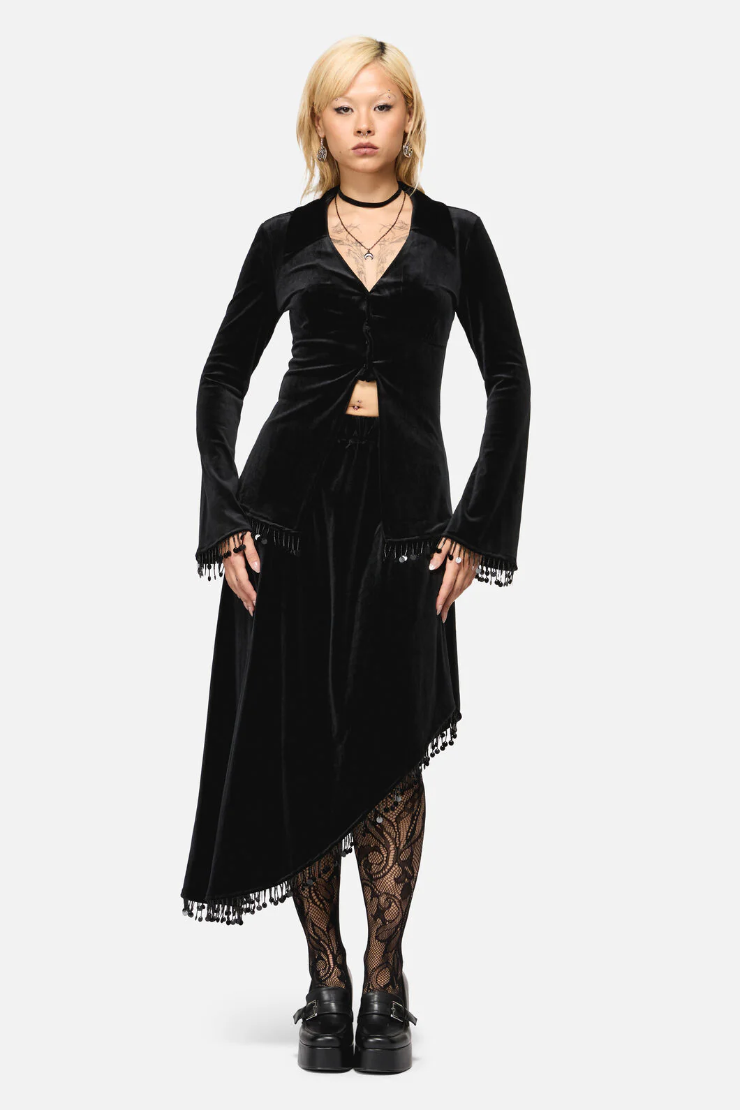 Wingspan Asymmetric Basic Skirt - Image 5
