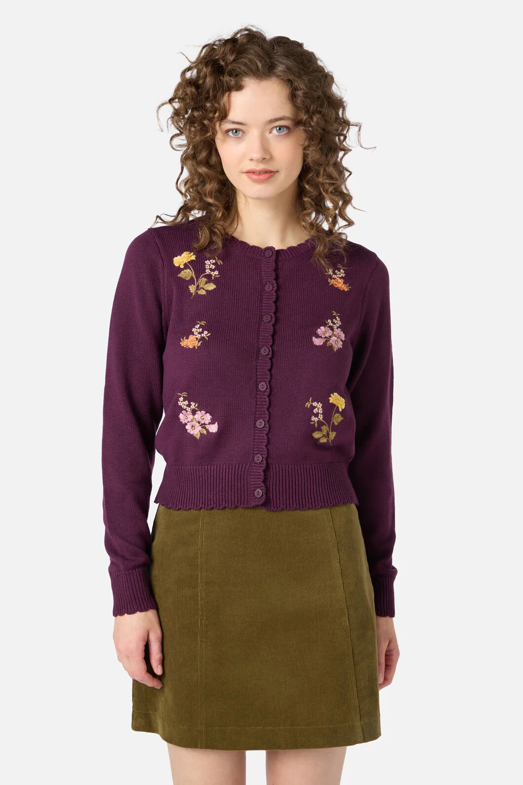 Winona Flower Embroidered Cardigan
