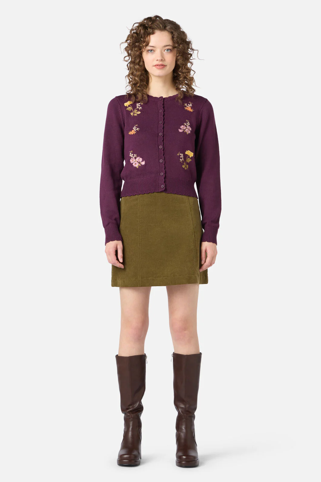 Winona Flower Embroidered Cardigan - Image 2