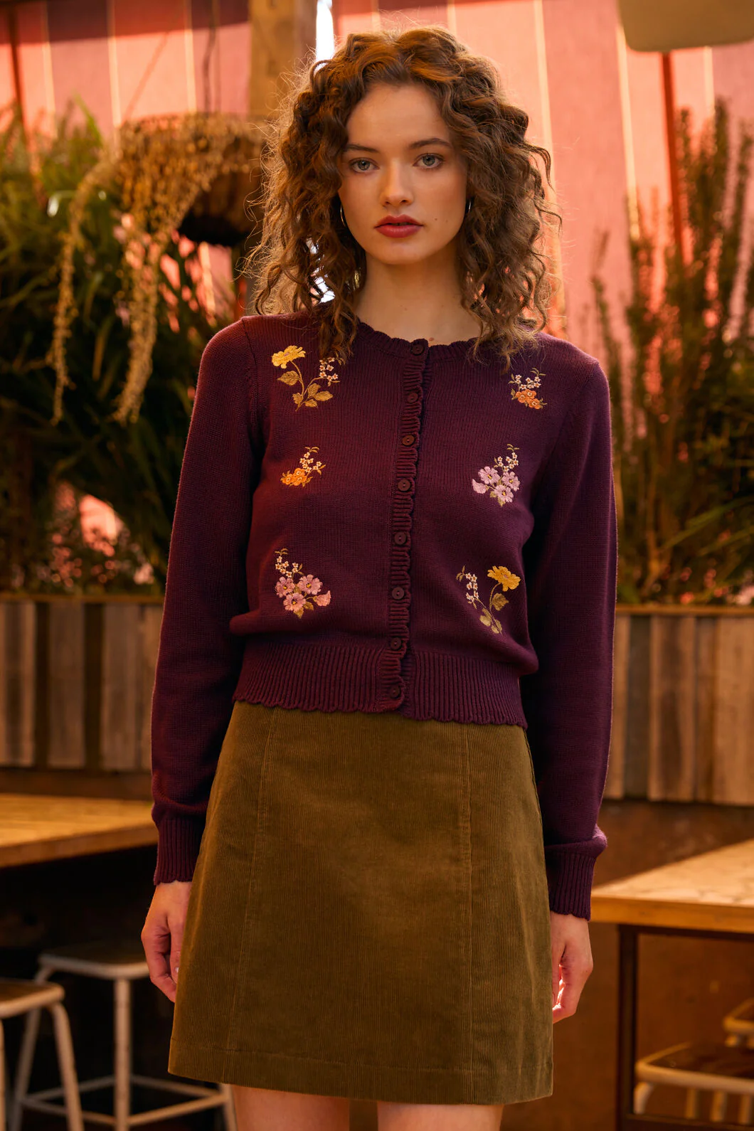 Winona Flower Embroidered Cardigan - Image 4