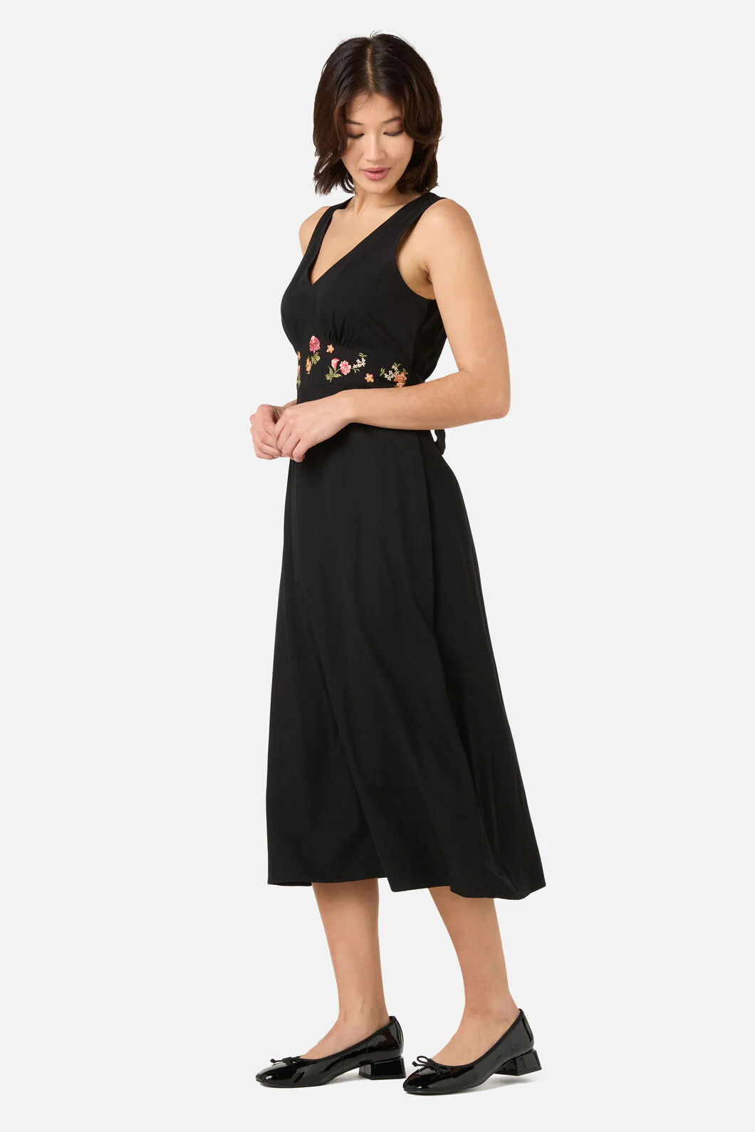 Winona Flower Emb Midi Dress - Image 3