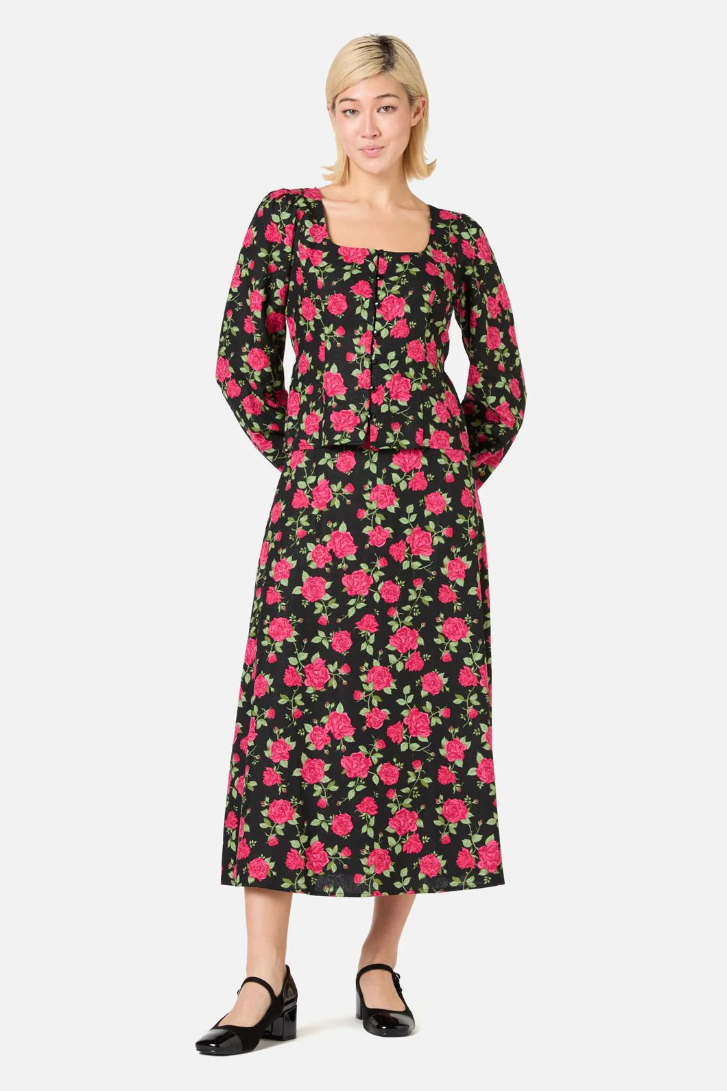 Winter Rose Blouse Top - Image 2