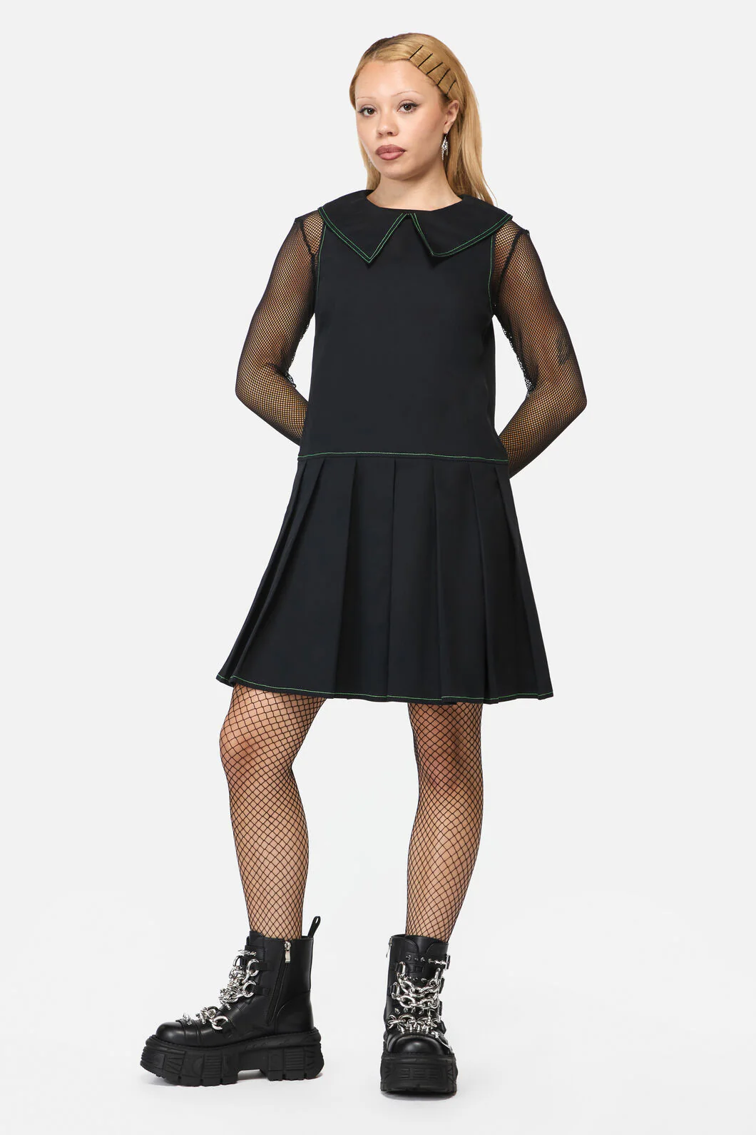 Wired Collar Sleeveless Dress - Image 2