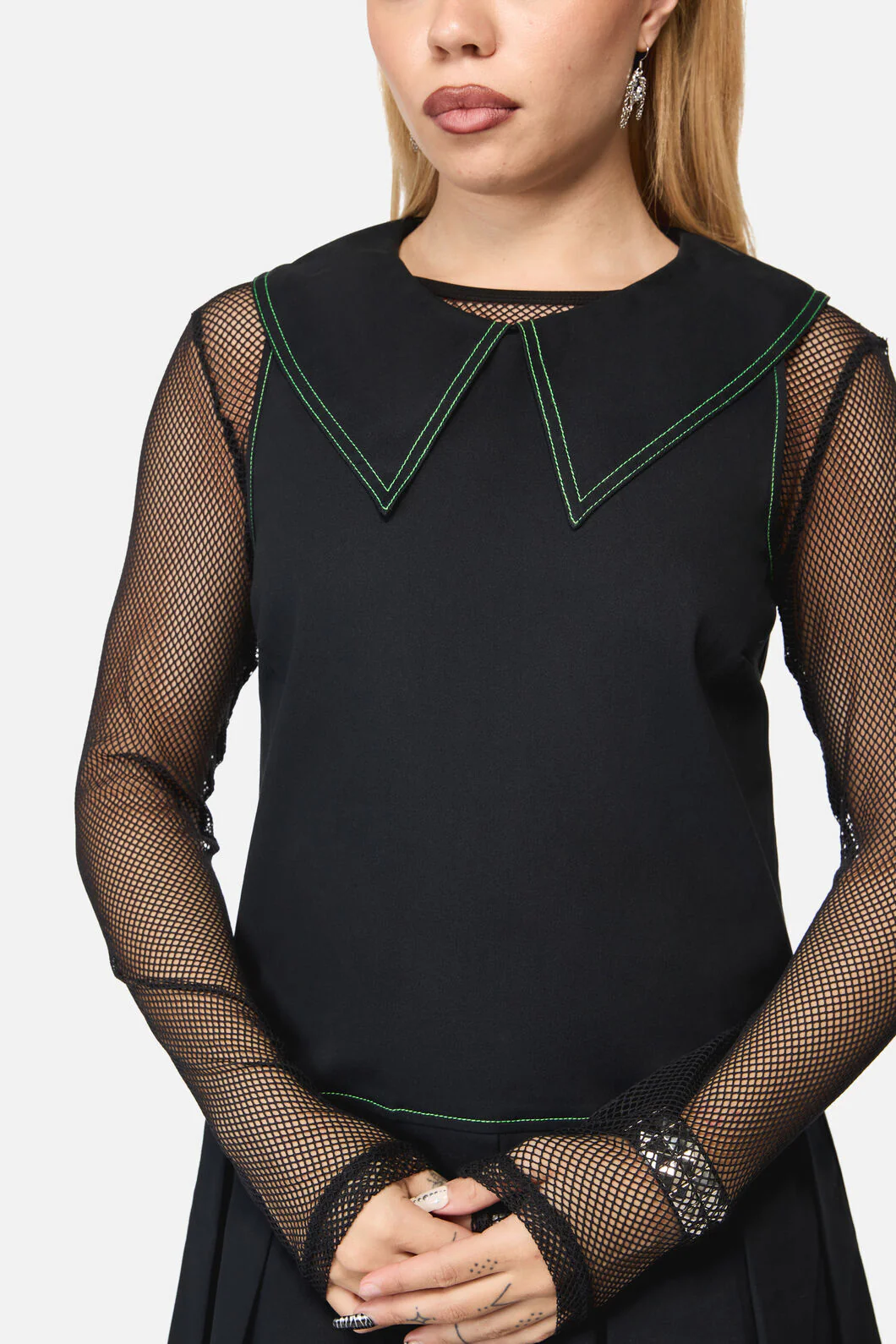 Wired Collar Sleeveless Dress - Image 6