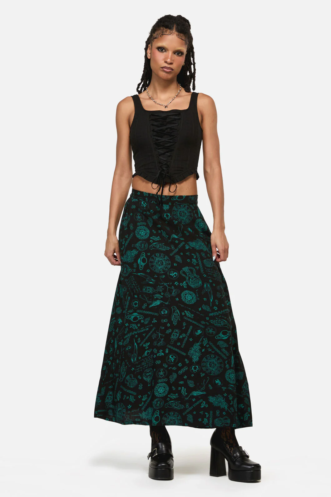 Witches Front Lace Corset - Image 5