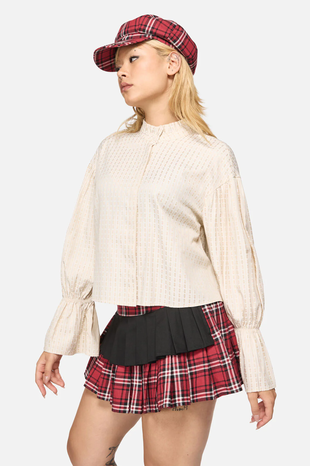 Wolves Goth Blouse - Image 2