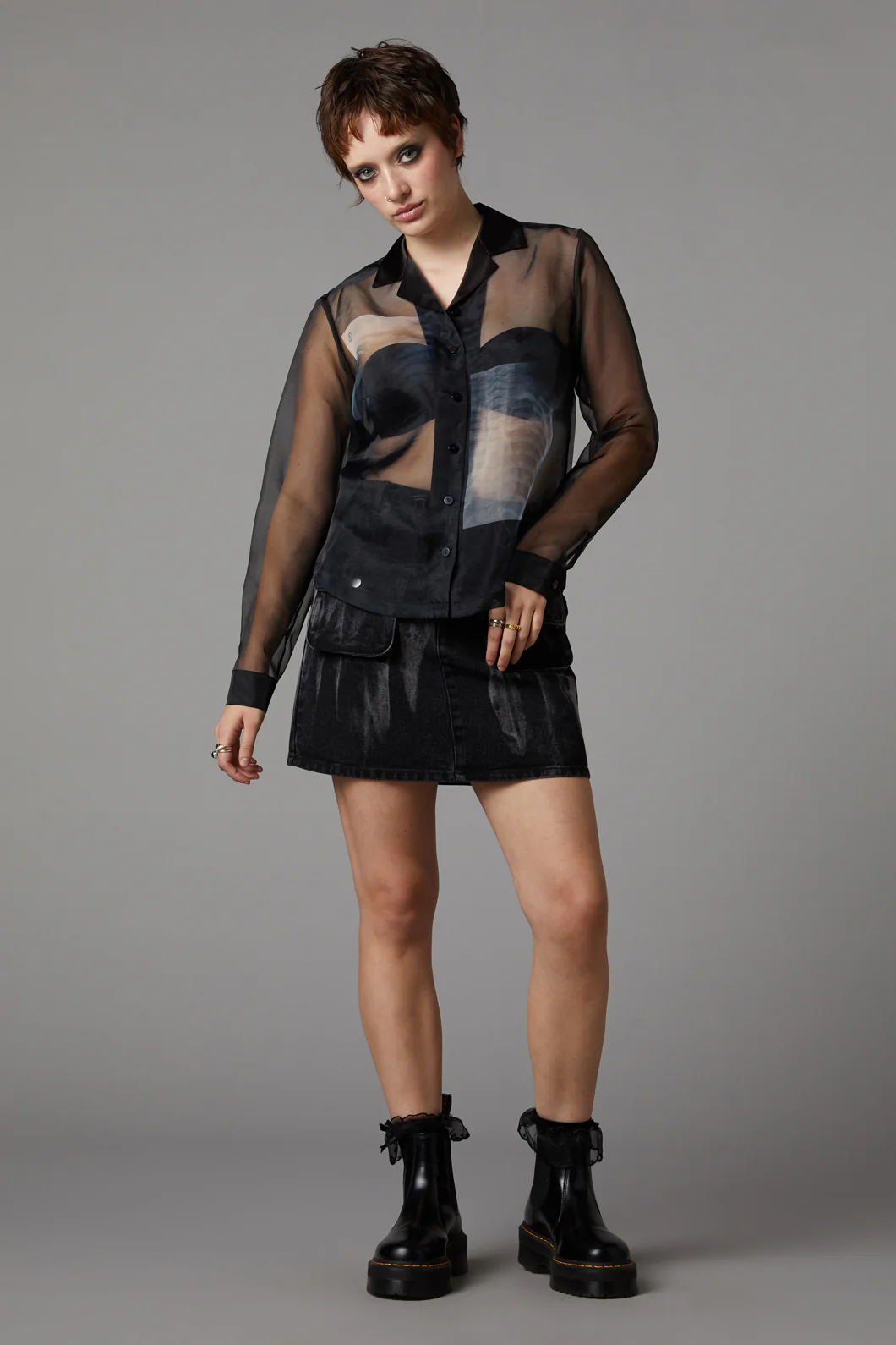 X-Ray Print Blouse - Image 2