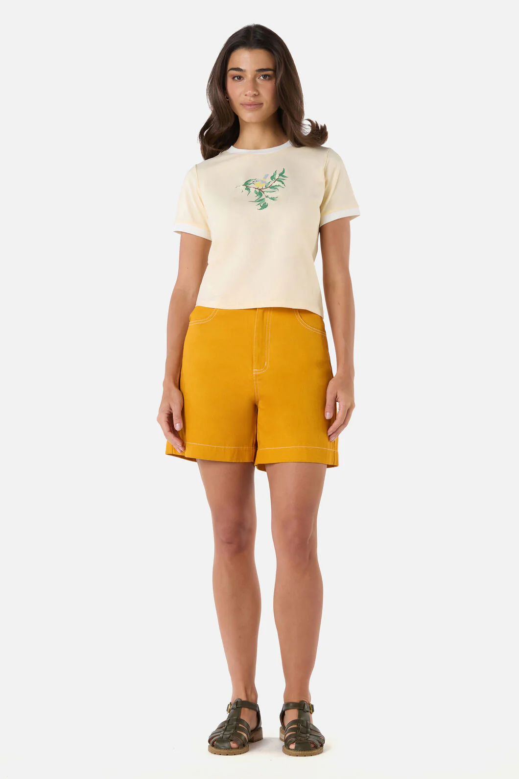 Yellow Robin Ringer Tee - Image 2